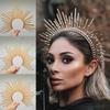 Lolita Halocrown Mary Halocrown Headband Spiked Halocrown Sunburst Greek Baroque Tiara Crown SunGoddess Headpiece