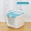 Extra Large Enclosed Cat Litter Box - Odor-Proof, Anti-Splash & Anti-Tracking, Top Entry