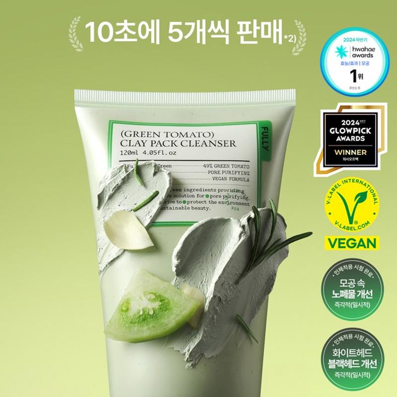 FULLY Green Tomato Clay Pack Cleanser 120ml/240ml