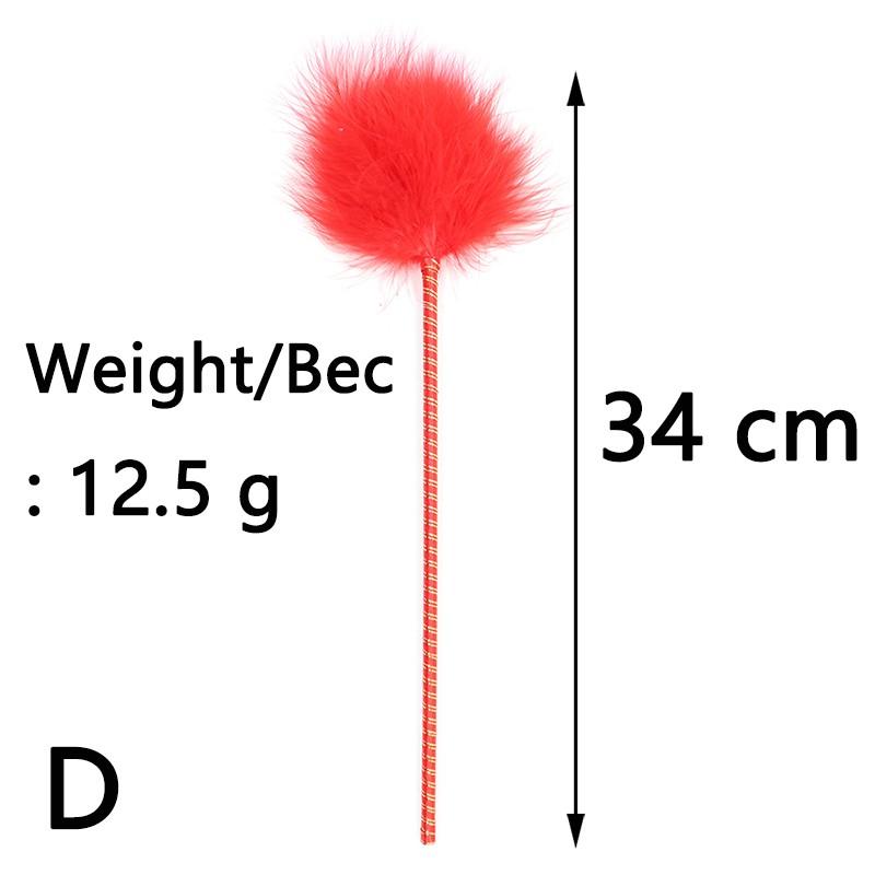 Multi Color Variety Sexy Feather Tickled Whip Flirting Teasing Stimulating Kinky Paddle Whips BDSM Fetish Mischief Adult Sex