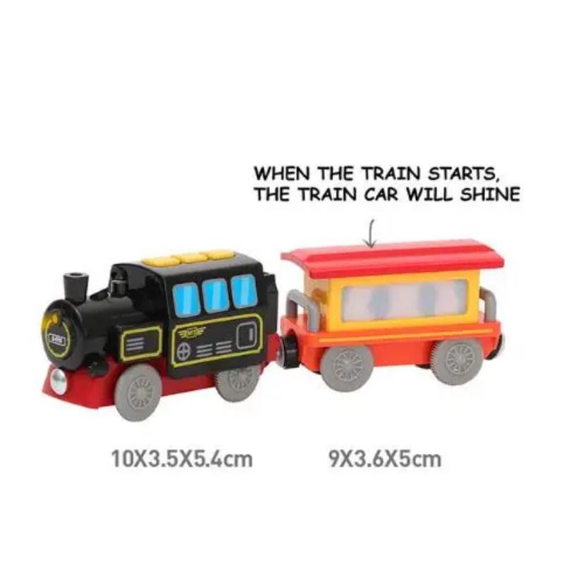 Updated style Kids Electric Train Toys Magnetic Slot Diecast Electronic Toy Birthday Gifts For Kids Fit track wooden track W615