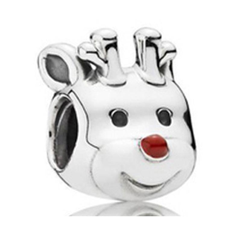 Christmas Series Alloy Santa Claus Beads For DIY pulsera Bracelet necklace accessories Women Fine Jewelry Gifts