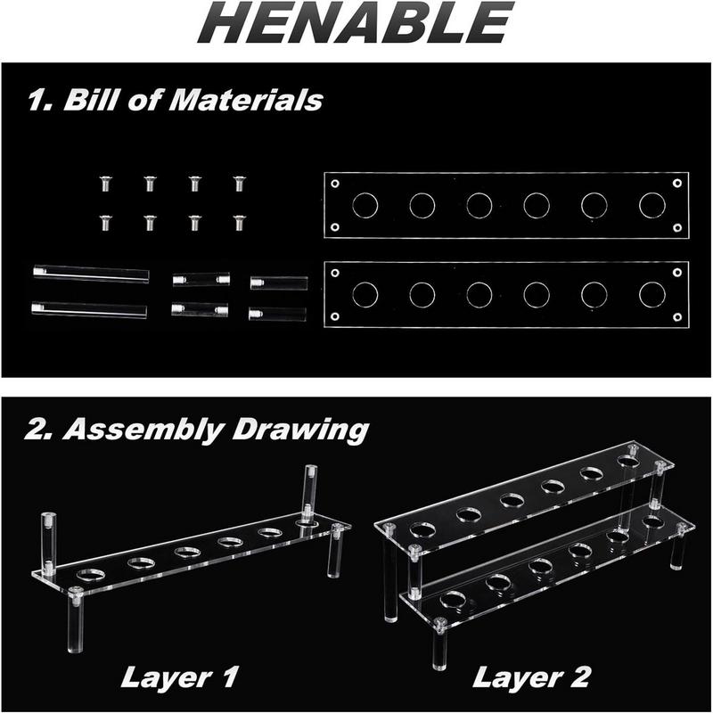For Wedding Party Dining  Bar Supplies 12-Hole Square Acrylic Ice Cream Cone Dessert Holder Display Stand Party Shelf
