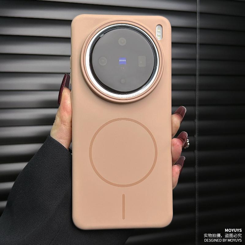 Applicable to vivox111 mobile phone case new magnetic suction vivo x111pro large hole x111pro mini ultra-thin grinding
