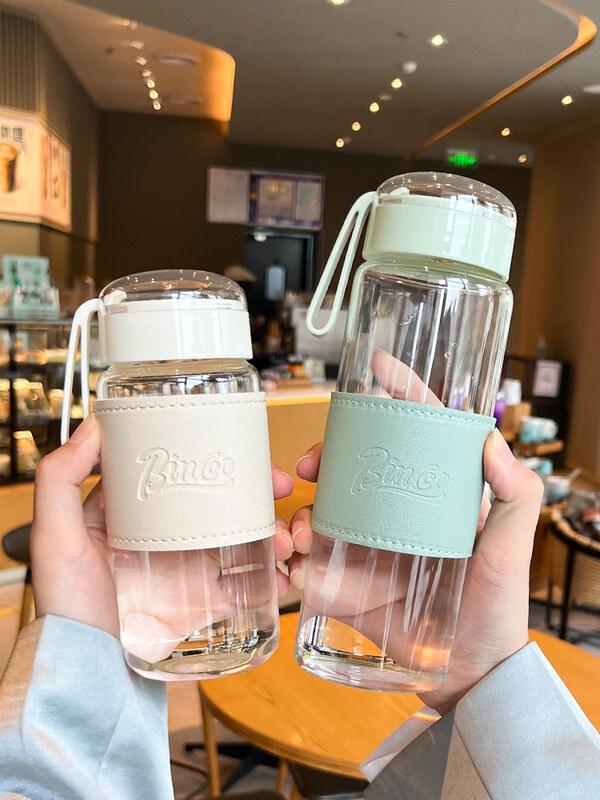 ZISIZ 2025 Trendy Simple Transparent Glass Water Cup