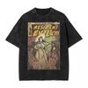 Residents Evils Biohazard 3 T Shirt Washed Short Sleeve Harajuku T-Shirts Horror Game Fashion Men Women Tops Graphic Top715
