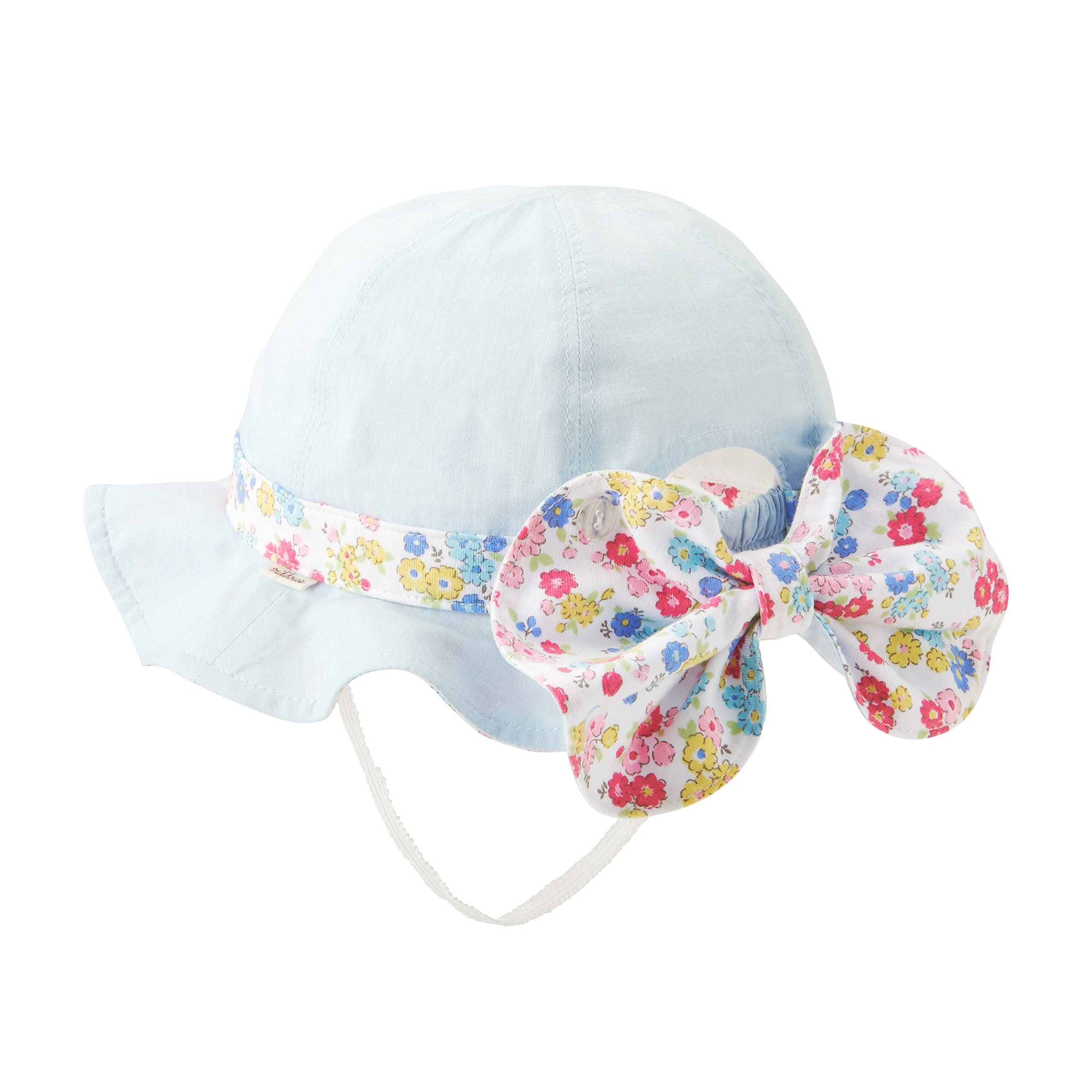 

UV Sun SS Blue [MIKI HOUSE] Hat, Protection, Shade, 100% Cotton, Elastic, Girls, Babies, Kids, Children s Clothes, 12-9105-493 (46-48cm), синий