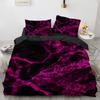 Marble King Queen Duvet Cover Cool Black and White Texture Pattern Bedding Set for Teens Adults 2/3pcs Polyester Quilt Cover