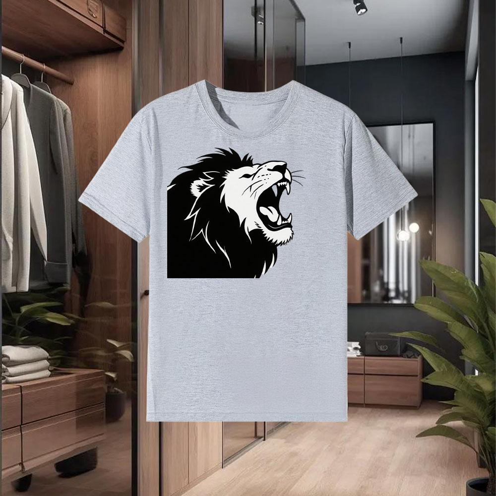 Men's 100% Pure Cotton T-Shirts Styles for Summer Are Loose - Fitting Breathable and Comfortable Offering an Ideal Choice