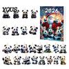 Christmas Countdown Calendar Panda Advent Calendars 2026, 2D Acrylic Cute Hanging Ornaments for Themed Party Favors Xmas Tree, 24 Days Calendar, Gifts