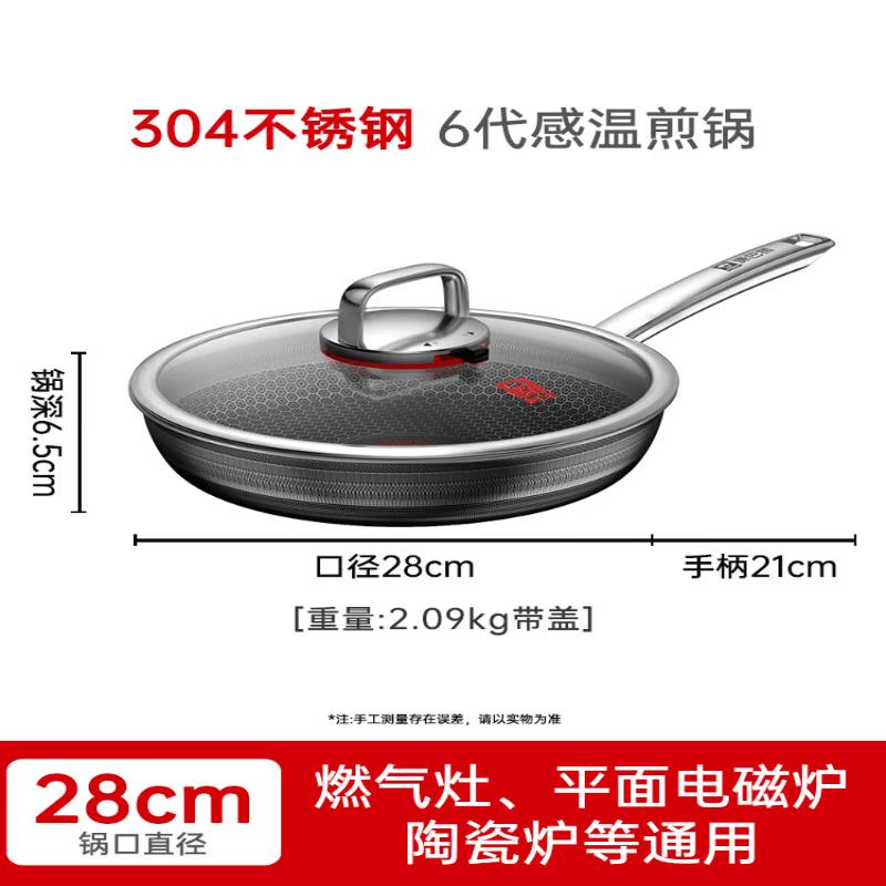 Kambach 6th Gen Honeycomb Stainless Steel Non-stick Frying Pan