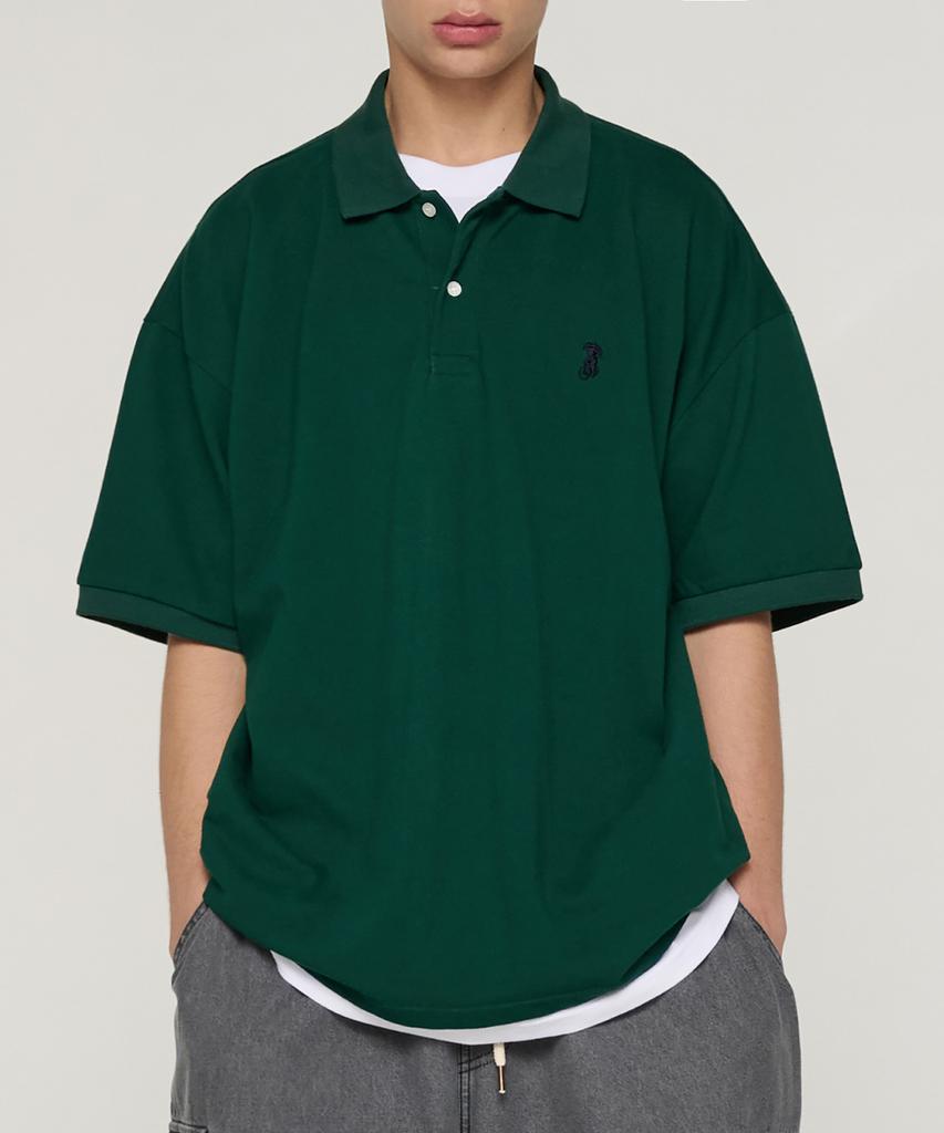 TAKEASY Giant Fit Polo Shirt (Green)