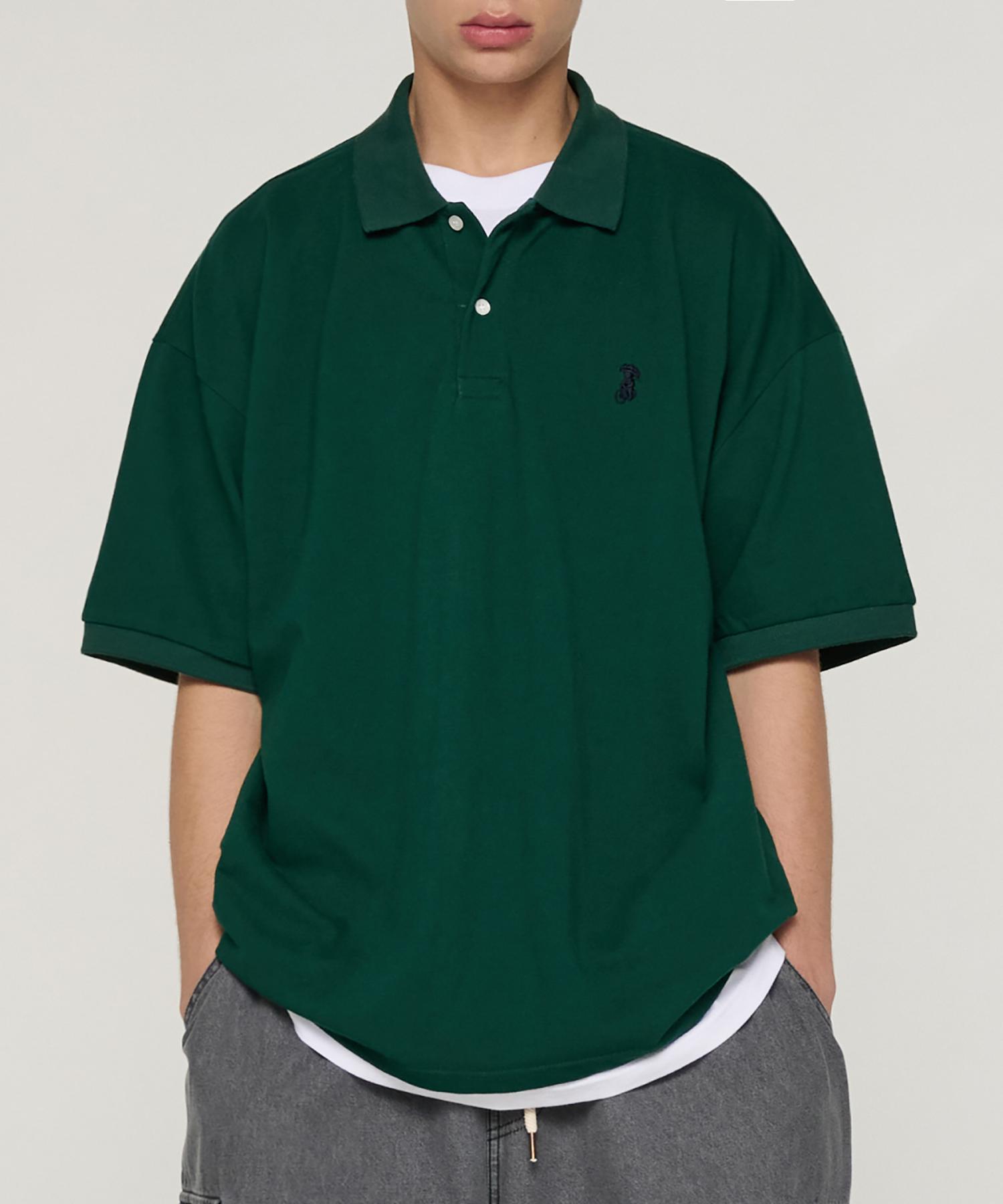 Giant Fit Polo Shirt (Green) Green/M