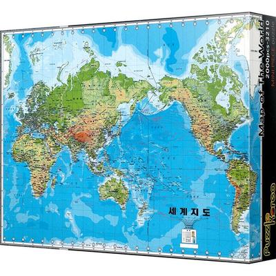 Puzzle Korea World Map Korean Version Mini Size Jigsaw Puzzle, 2000 Pieces, Mixed Colors Jigsaw Puzzle, Childrens Games, Educational Toys