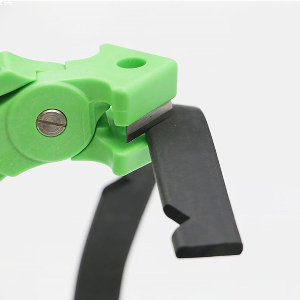 Angle Miter Shear Cutter,Rubber Strip Scissors Cutter 90 Degree T90 Degree Notch Pliers Rubber Strip Shear Seal verde