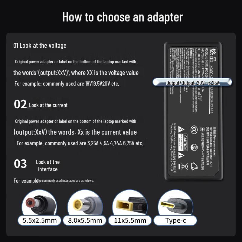 Chargeur d'ordinateur portable et PC tout-en-un Lenovo YuPin