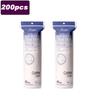 100/400pcs soft and breathable round cotton pad with double-sided texture is used for daily facial cleaning and makeup removal