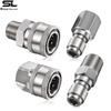 Stainless Steel NPT 3/8 Quick Connect Adapter Set for Pressure Washer and PA Bottle