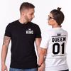 Stylisches T-Shirt mit Nummern-Kronen-Print für Damen und Herren, perfekt für legere Sommerkleidung