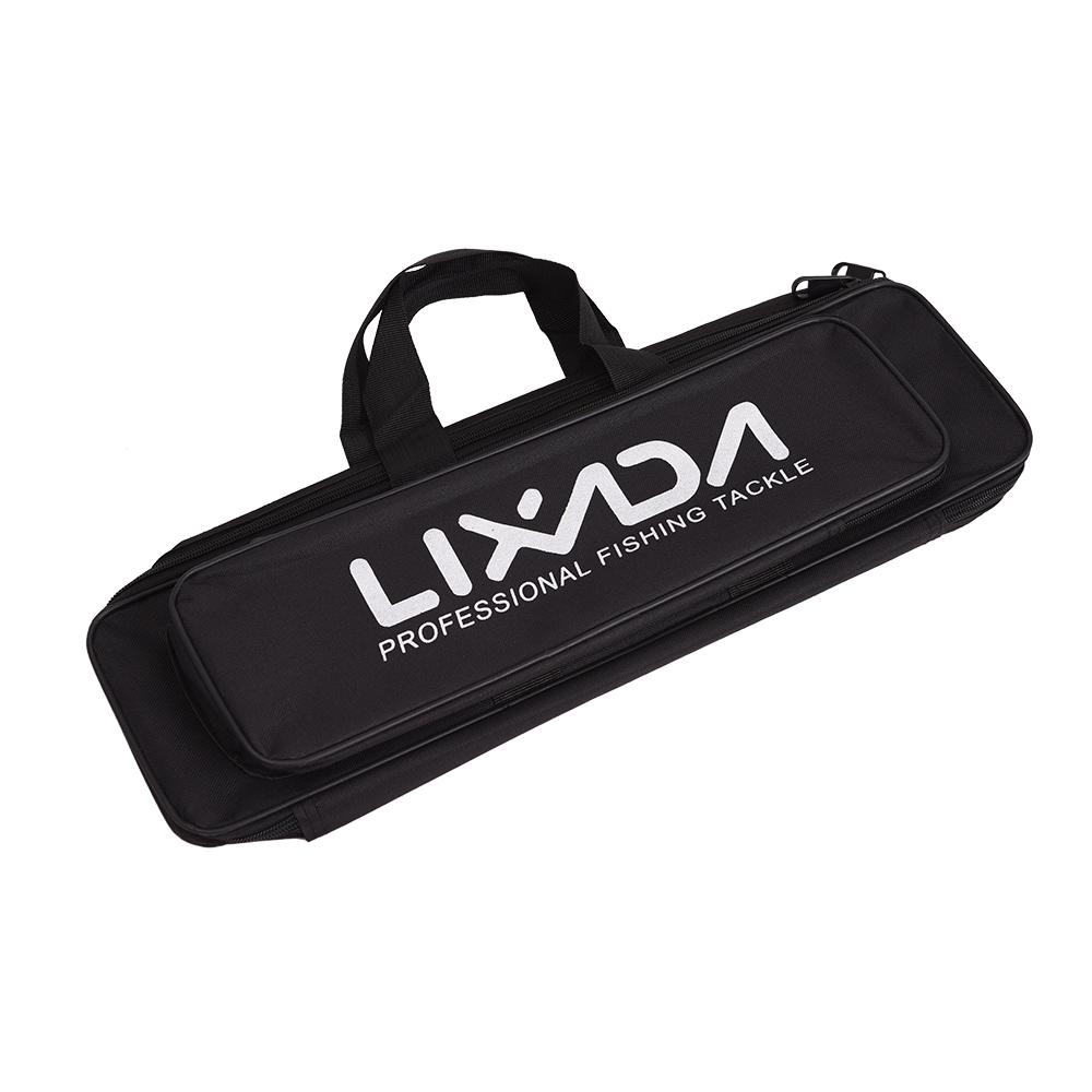 

Lixada Portable Fishing Bag Case Fishing Rod and Reel Travel Carry Case Bag Carrier Fishing Pole Gear Tackle Storage Bag Hunting чорний