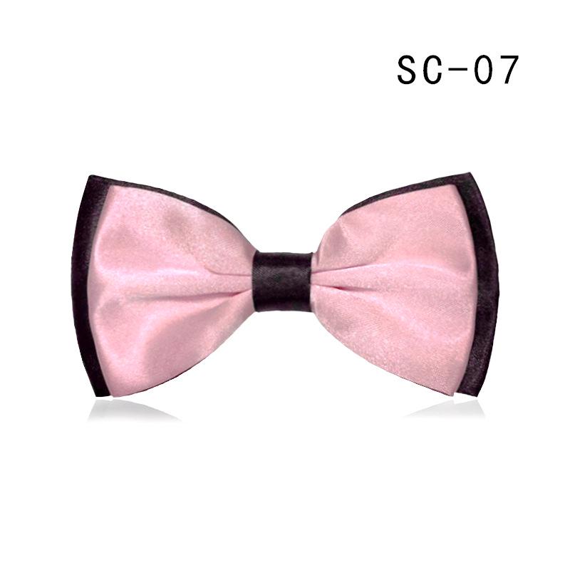 Double Layer Two-Color Bow Tie for Men and Women - Formal Professional Style
