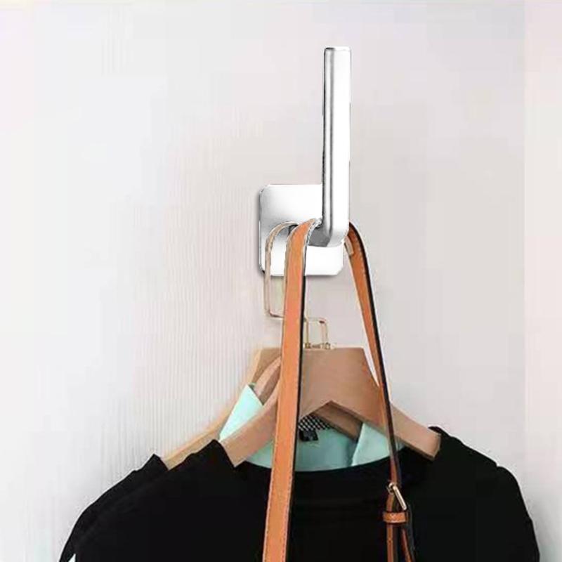 L-förmige Hutaufhänger Baseballkappenhalter Wandmontierter Kleiderbügel Selbstklebender Hutständer Badezimmerzubehör