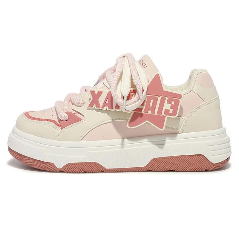 Fashion Designer Platform Sneakers Women Jogging Shoes Woman Walking Chunky Sneakers White Casual Slip On Vulcanized Shoes Plus Size 40