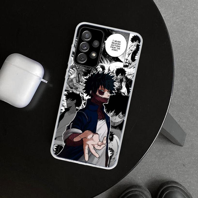MHA Dabi Bnha Phone Case Cover for Samsung Galaxy A12 A22 A32 A52 A72 A02S A51 A50S A31 A20S A10S Note 20 Ultra 10 Plus Galaxy A