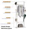 US STOCK Wood Coat Rack Stand Freestanding Coat Rack Coat Tree With 5 Hooks & 2 Suspension For Entryway Bedroom Office Coat Bag