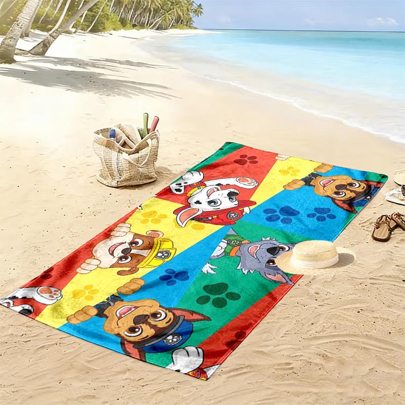 PAW Patrol2 Print Beach Towel, Large Soft Quick Dry Towel for Beach Camping Swimming