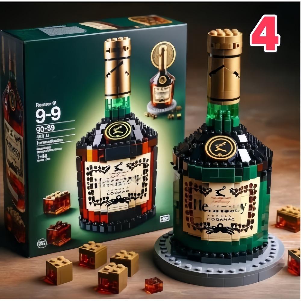 Baustein Whiskeyflasche Flasche Baustein Unternehmen Geschenk Firma Gedenk- Ausländische Weinflasche Schmuckstück Simulation Baustein