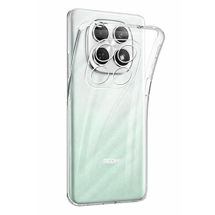 Coque pour Xiaomi Redmi Note 15 4G/5G - Silicone Gel TPU Transparent Protection Souple Ultra Mince Phonillico®