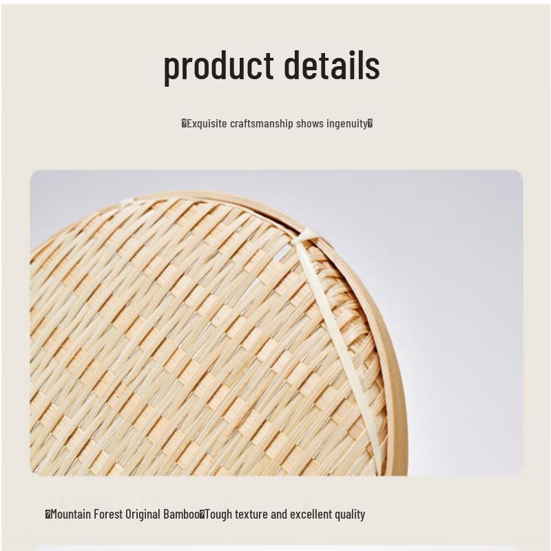 Quadratischer handgewebter Bambus-Pflückkorb