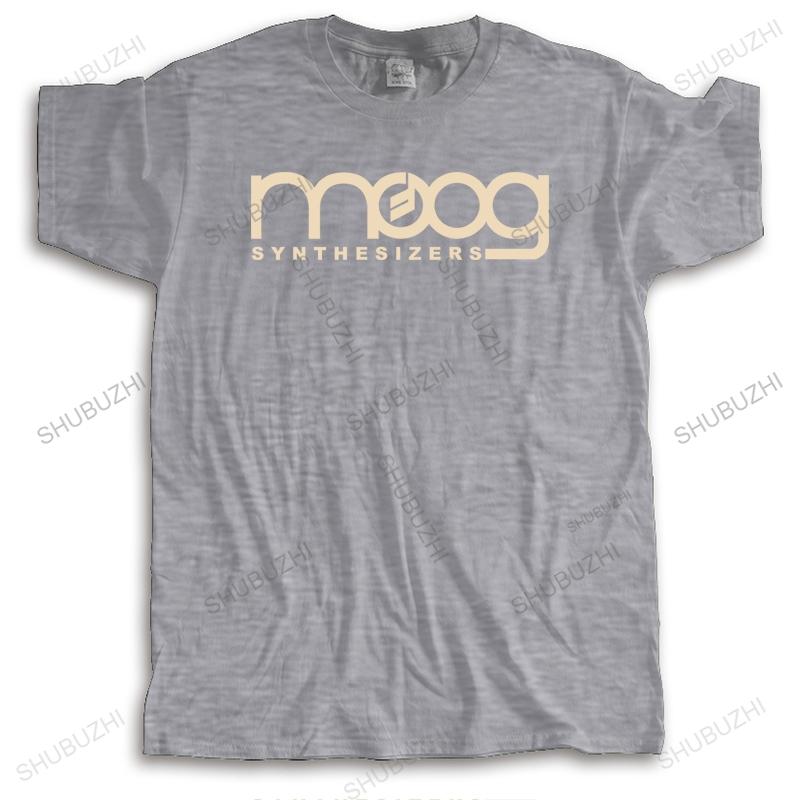 Mens Luxury Crew Neck Tshirt Brand Black Teeshirt Moog Synthesizer Black Short Sleeve Tee High Quality Cotton Teeshirt Male