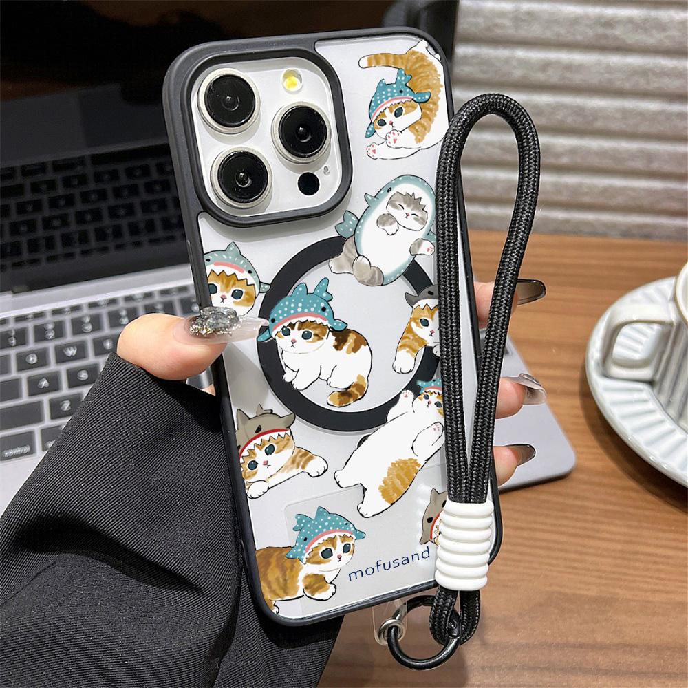 Magnetic Phone Case for iPhone 11 12 17 14 15 Pro Max 15 14 16 Pro13 14 15 16 Shockproof Case Mag-Safe Magnetic Ring Back Cover