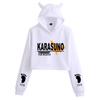 Haikyuu Anime Cat Ears Cropped Hoodie - Women's Autumn/Winter Fashion Sweatshirt