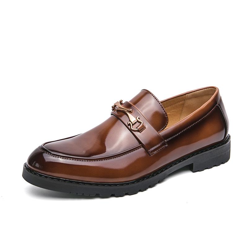 Men s Slip-On Patent Leather Loafers - Business Casual Shoes 41
