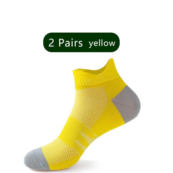 2 Pairs Fitness Ankle Sport Socks Man Woman Mesh Breathable Quick-Drying Bike Running Outdoor Cycling Travel No Show Socks