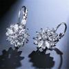 Cross-Border European & American Sunflower Crystal Rhinestone Fashion Ear Clips