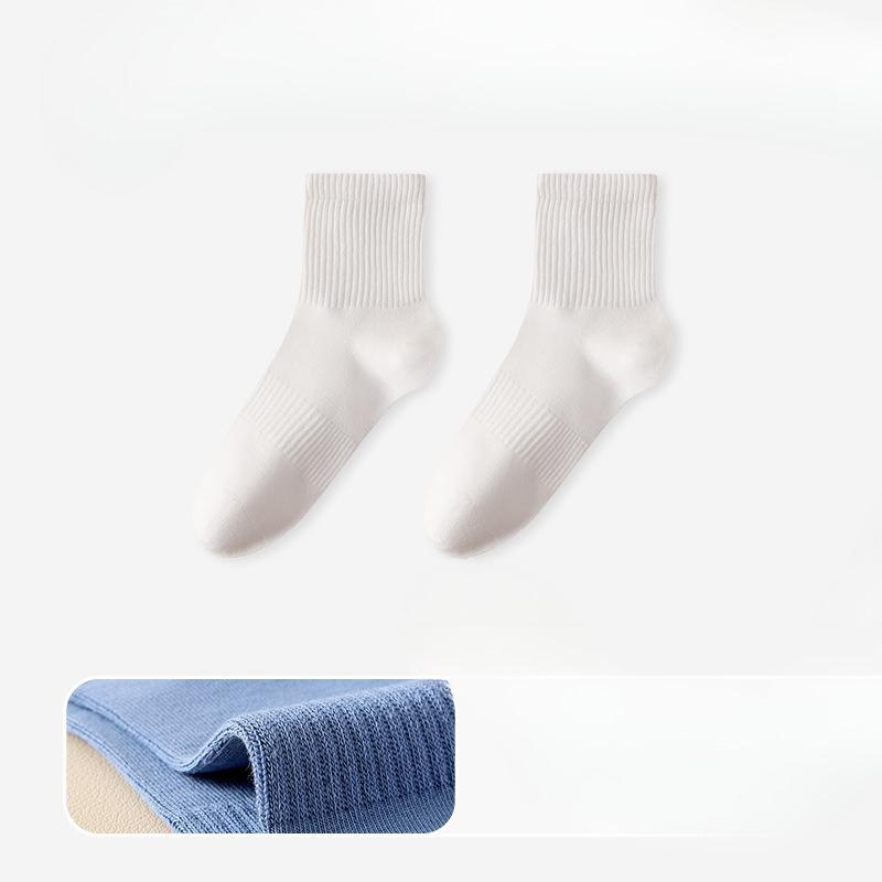 

Men s Autumn Leisure Business Pure Cotton 10A Bacteriostatic Sports Sweat Absorber Deodorant Boneless Socks 1 pair бежевый