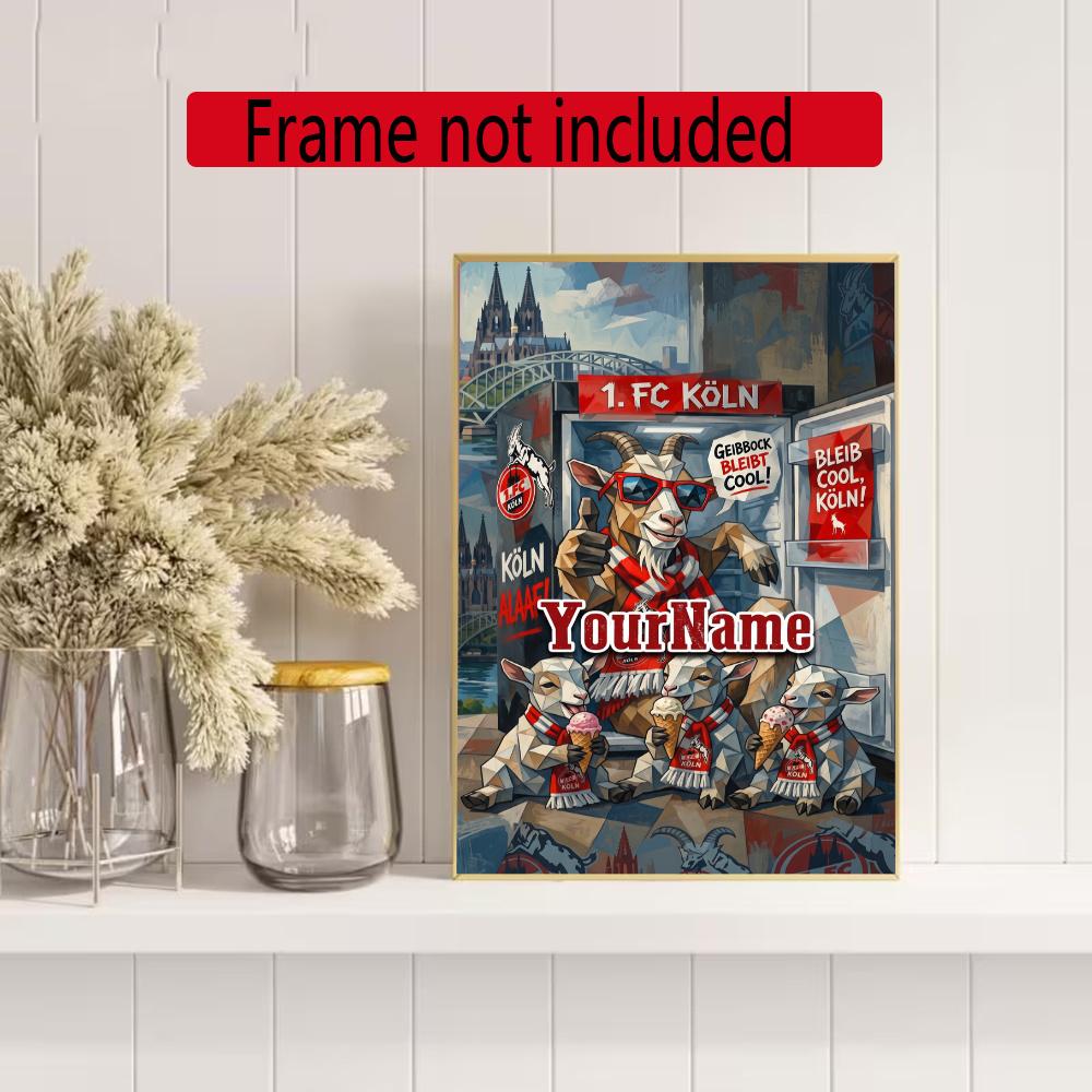 Eintracht Frankfurt Customize Your Name Diamond Painting Round Diamond Rhinestones Mosaic Diamond Embroidery Wall Paintings Rhinestones Gift Frameless