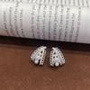 Luxe Pearl Lace Hollow Earrings: Elegant Women's Fashion Studs