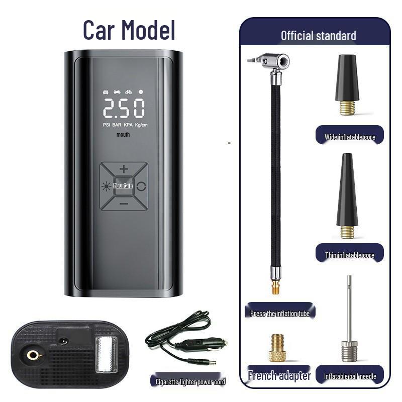 Wireless High-Power Digital Car Tire Inflator with Display