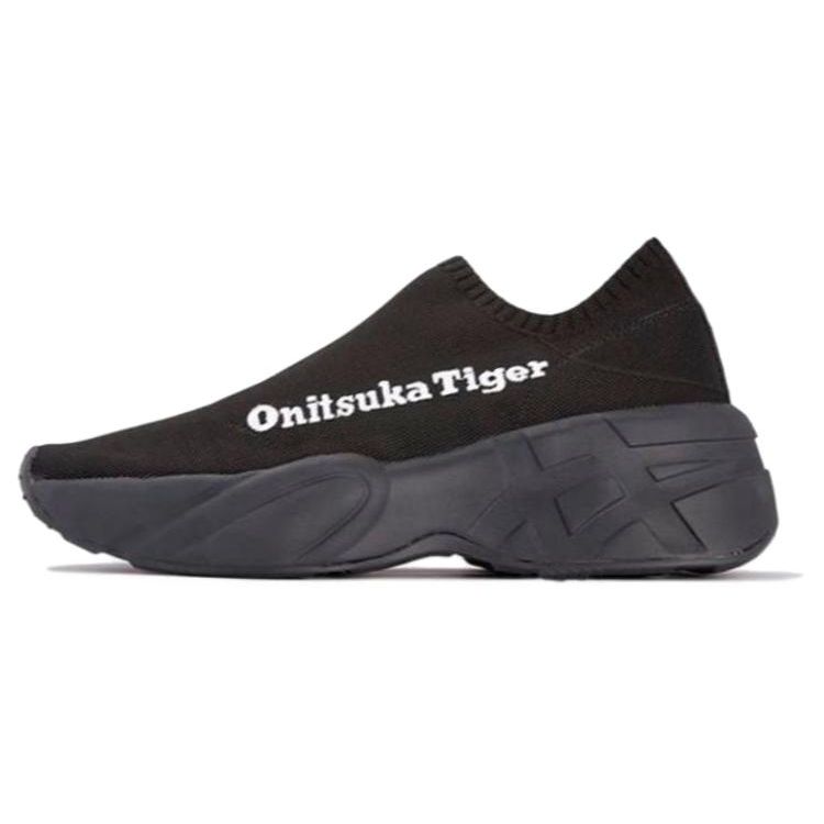 Onitsuka Tiger P-Trainer Knit Lo Comfortable Thick Sole Sports Shoes Unisex Sneakers Black 1183B423-001