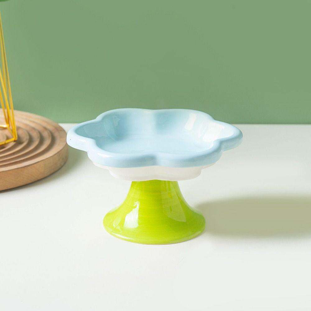 With Stand Cat Bowl Ceramic Cats Drinking Feeder Pet Supplies Pet High Foot Bowl  Snack Dish