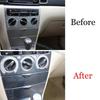For Toyota Corolla 2003-2008 Carbon Fiber Grain Middle Console Storage Box Panel