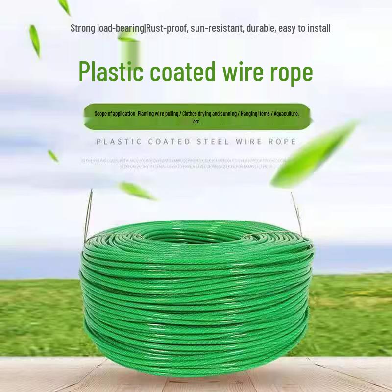 Multipurpose Plastic-Coated Galvanized Steel Wire Rope