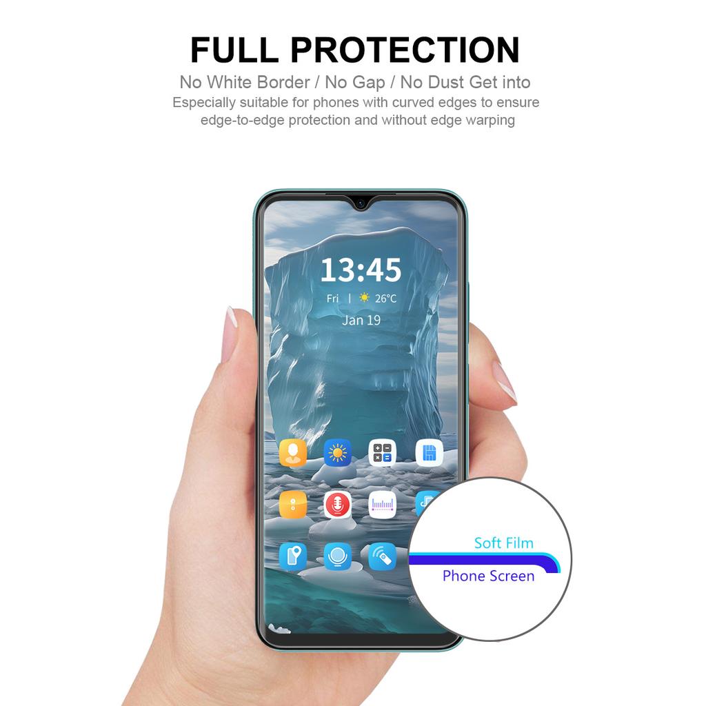 ENKAY HAT PRINCE 2Pcs For Oppo A17 4G Screen Protector HD Clear Hydrogel Film