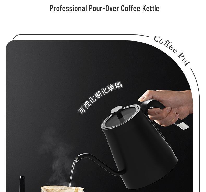 Smart Gooseneck Electric Pour-over Coffee Kettle with Temperature Control