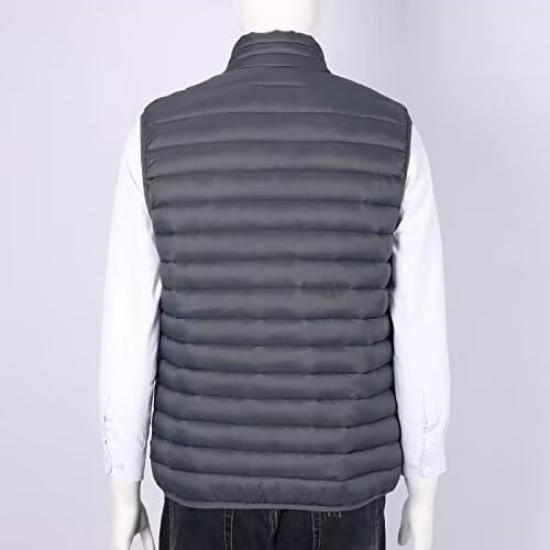 inotenka Down Large Zippered Cold Weather Loungewear Ultra-Lightweight Vest, M-6XL, Men's, Inner-Padded, Sizes, Autumn/Winter Clothes, Women's,